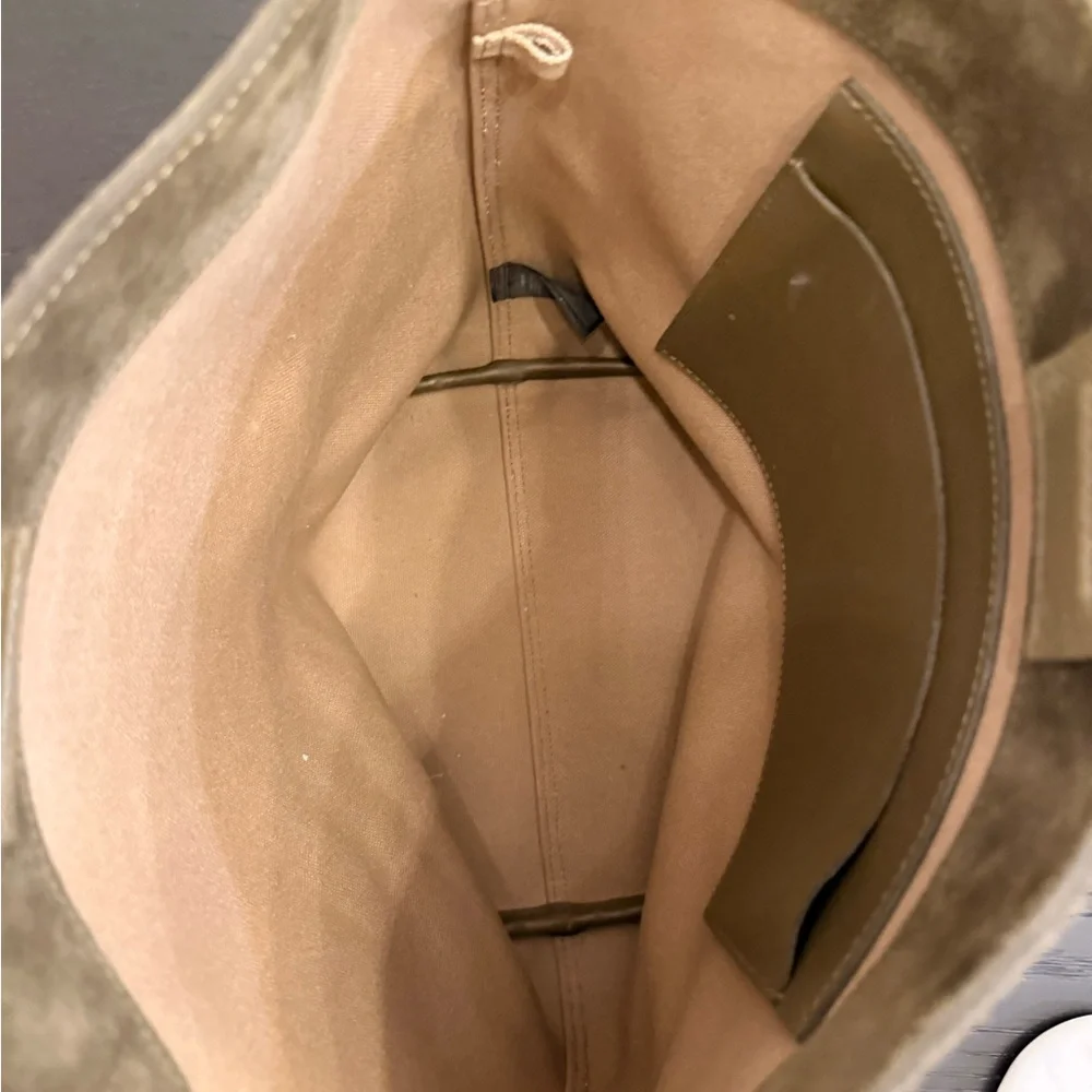 Madewell Olive Suede Essential Bucket Tote - Picture 5 of 5